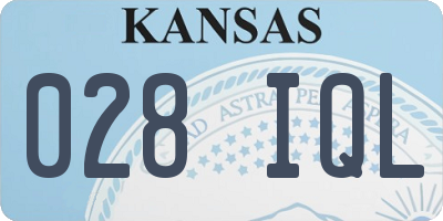 KS license plate 028IQL