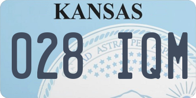 KS license plate 028IQM