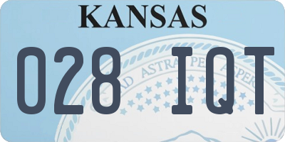 KS license plate 028IQT