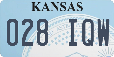 KS license plate 028IQW
