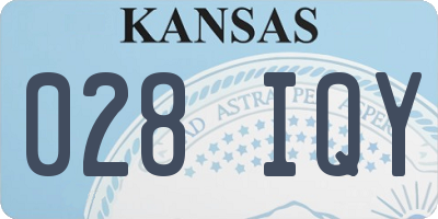 KS license plate 028IQY