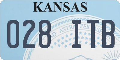 KS license plate 028ITB