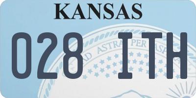 KS license plate 028ITH