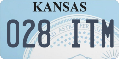 KS license plate 028ITM
