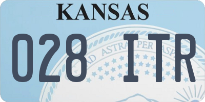 KS license plate 028ITR