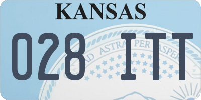 KS license plate 028ITT