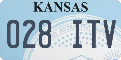 KS license plate 028ITV