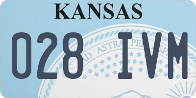 KS license plate 028IVM