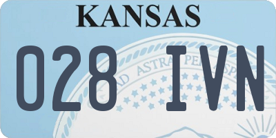 KS license plate 028IVN