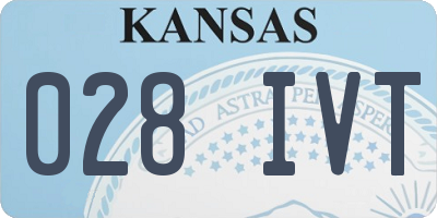 KS license plate 028IVT