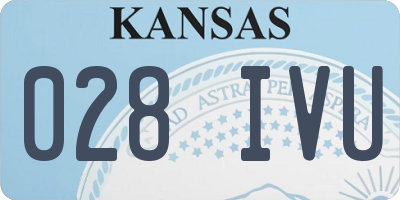 KS license plate 028IVU
