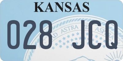 KS license plate 028JCQ