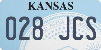 KS license plate 028JCS