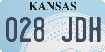 KS license plate 028JDH