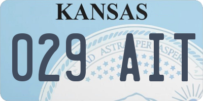 KS license plate 029AIT