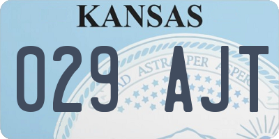 KS license plate 029AJT