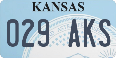 KS license plate 029AKS