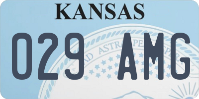 KS license plate 029AMG