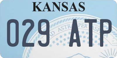 KS license plate 029ATP