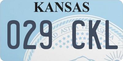 KS license plate 029CKL