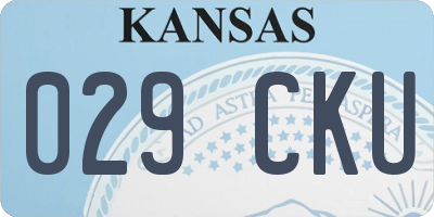 KS license plate 029CKU
