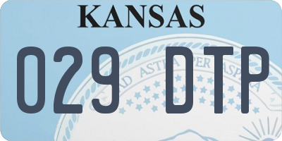 KS license plate 029DTP