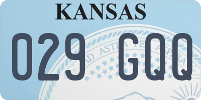 KS license plate 029GQQ
