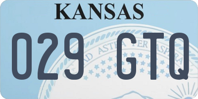 KS license plate 029GTQ