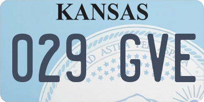 KS license plate 029GVE