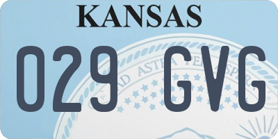 KS license plate 029GVG
