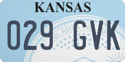 KS license plate 029GVK