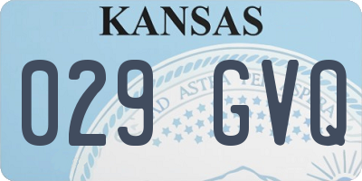 KS license plate 029GVQ