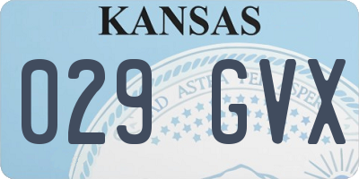 KS license plate 029GVX