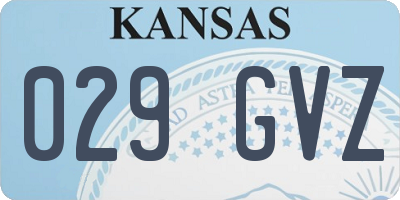 KS license plate 029GVZ