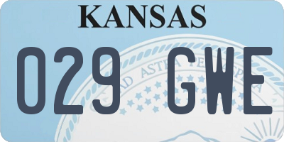 KS license plate 029GWE