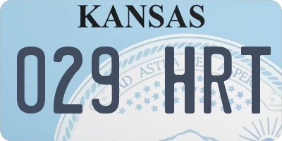 KS license plate 029HRT