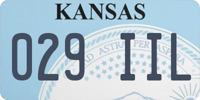 KS license plate 029IIL