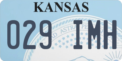 KS license plate 029IMH