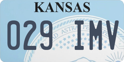 KS license plate 029IMV