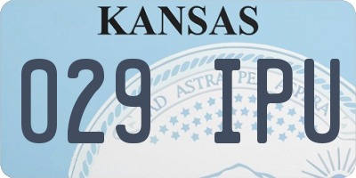KS license plate 029IPU