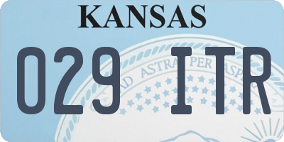 KS license plate 029ITR