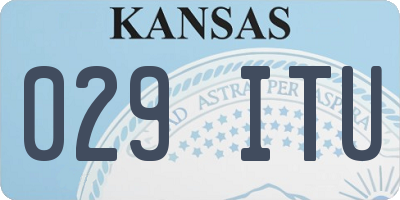 KS license plate 029ITU