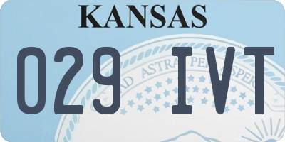 KS license plate 029IVT