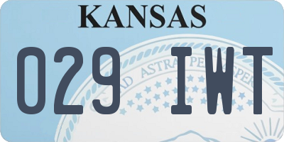 KS license plate 029IWT