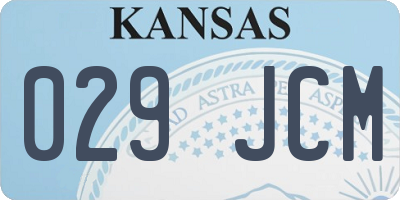 KS license plate 029JCM