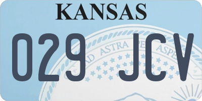 KS license plate 029JCV