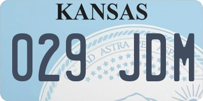 KS license plate 029JDM