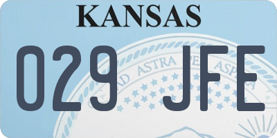 KS license plate 029JFE