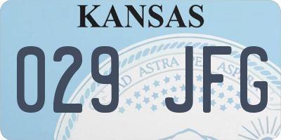 KS license plate 029JFG