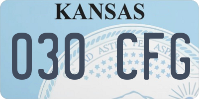 KS license plate 030CFG